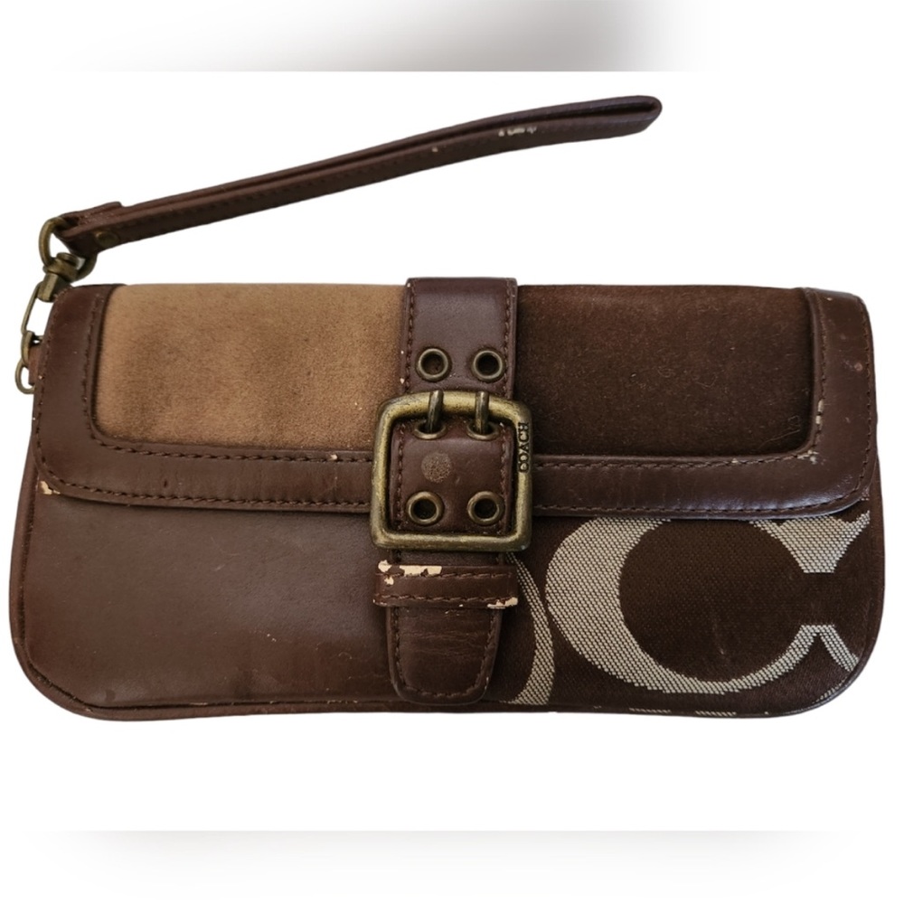 COACH WRISTLET LG PATCHWORK 🤎